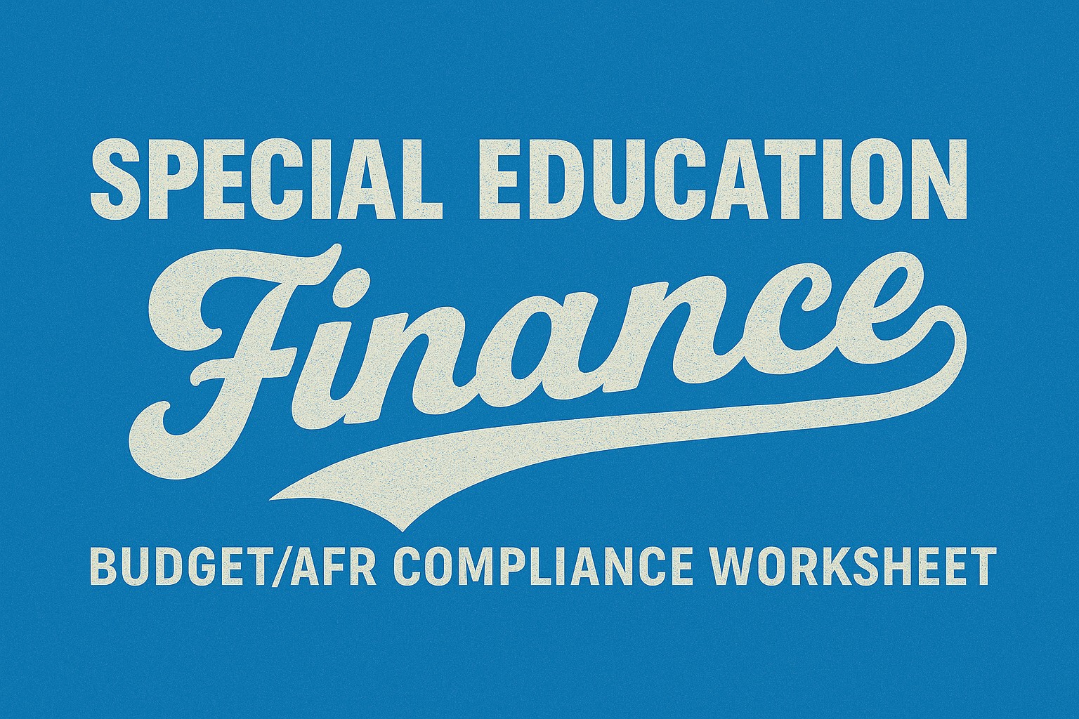 Budget/AFR Compliance Sheet